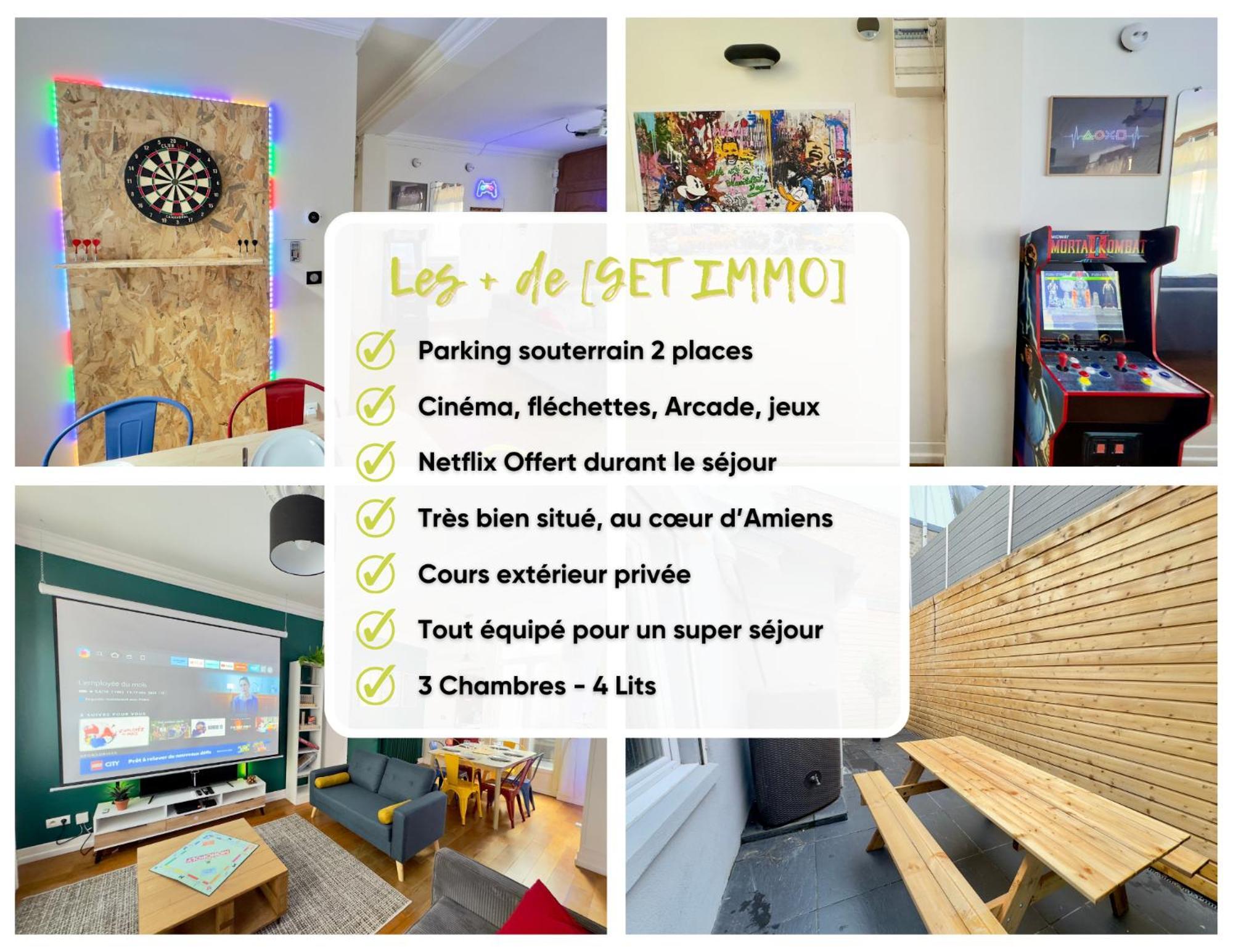 Maison 3Ch - Cinema - Game Room - Parking - Gare أميا المظهر الخارجي الصورة